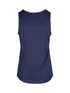 A women's singlet made of 100% polyester in navy blue, featuring a simple design with no visible logos. A women's singlet made of 100% polyester in navy blue, featuring a simple design with no visible logos.