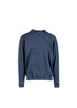 A unisex stone wash sweatshirt in a dark blue colour featuring a classic crew neck and long sleeves, with a logo. A unisex stone wash sweatshirt in a dark blue colour featuring a classic crew neck and long sleeves, with a logo.