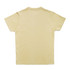 A unisex Earth Care T-shirt in a light beige colour, featuring a plain back and short sleeves.