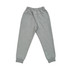 Three-layer cotton track pants in a light grey colour, featuring an elastic waistband and ribbed cuffs.