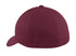 A maroon cap with a curved brim and an adjustable rear, featuring ventilation holes and a brand logo.