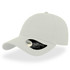 A light-coloured cap with a curved visor and a logo on the side.