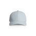 A light blue nylon cap with a curved brim and branding on the front.