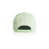 A light green cap featuring an adjustable strap and a logo on the back.