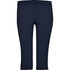 Mid-length leggings in navy blue with a simple design and an unembellished waistband.