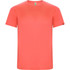 A coral Imola T-Shirt with a crew neck and short sleeves, featuring a logo on the sleeve.