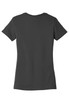 A dark grey women's t-shirt with short sleeves and a fitted shape. The shirt features a logo on the back.