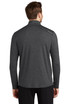 A grey 1/4-zip long-sleeve shirt from OGIO ENDURANCE, featuring a sleek design and a branding logo.