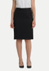 MADDI FSK45-992 is Black versatile knee-length pencil skirt