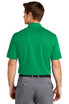 A green Nike Dri-FIT Micro Pique 2.0 Polo shirt with a collar, featuring a logo on the back.