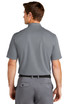 A grey Nike Dri-FIT Micro Pique 2.0 Polo shirt, featuring short sleeves and a collar, displayed from the back.