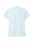 A light blue polo shirt featuring a collar and short sleeves, with a logo on the left side.