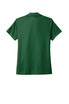 A green ladies' polo shirt with a collar and short sleeves, featuring a branding logo.