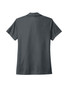 A grey Nike Ladies Dri-FIT Micro Pique 2.0 Polo, featuring a collar and short sleeves. The back view displays a simple design.
