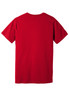 A red unisex jersey short sleeve V-neck tee, featuring a plain back and no visible branding.
