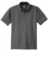 A grey OGIO Caliber 2.0 polo shirt with a collar and short sleeves, featuring a logo.