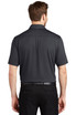 A black OGIO Gauge Polo shirt displayed from the back, featuring a stylish and simple design.