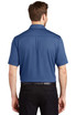 A blue OGIO Gauge Polo shirt viewed from the back, featuring a logo on the upper back.