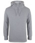 A grey sports hoodie with a drawstring hood and a casual fit. Features a logo on the front.