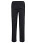 A pair of black elasticated chef pants featuring a simple design and an elastic waistband.