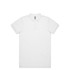 A white polo shirt with a collar and short sleeves, featuring a logo on the chest.