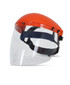 JB's Visor And Browguard Orange/Clear Available in 1 Colour