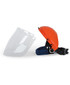 JB's Visor And Browguard Orange/Clear Available in 1 Colour