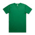 A green Block Tubular Tee, short-sleeved, featuring a simple design and a logo on the tag.
