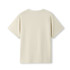 A light beige kid's regular T-shirt with a simple design, featuring short sleeves and a round neckline.