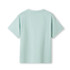 A mint green kid's regular t-shirt with short sleeves and a round neck. The back is plain with no visible logos.
