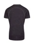 A black Kid's Challenger 100% polyester T-shirt, featuring short sleeves and a simple design. It has a logo displayed.