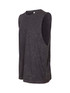 A stone wash men's singlet in black with a sleeveless design and a subtle texture. It features a logo.