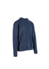 A dark navy unisex stone wash sweatshirt with a relaxed fit and a simple design, featuring a branding logo.
