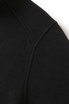 A black polar fleece half zip top featuring a soft texture and a subtle logo.