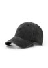 A black unstructured cap made of 280GSM cotton drill, featuring a logo on the front.