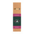 A brown cardboard packaging featuring a window, showcasing wooden craft supplies with a logo.