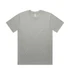 A light grey classic t-shirt with short sleeves and a crew neckline. It features a logo on the label.