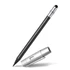 A pencil set with a black pencil and a silver casing, featuring a logo on the casing.