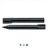 A black Staedtler Lumocolor permanent marker with a chisel tip, featuring a textured grip and a branding logo.
