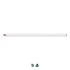 A carpenter's pencil in white with a sharpened point, featuring a simple design and branding.