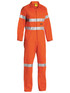 Bisley Workwear Orange Taped Hi Vis Drill Coverall