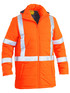 Bisley Workwear Orange Taped Hi Vis Puffer Jacket with X Back