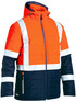Bisley Workwear Orange/Navy Taped Hi Vis Puffer Jacket