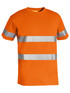 Bisley Workwear Orange Taped Hi Vis Cotton T-Shirt