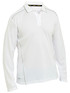 Bisley Workwear White Cool Mesh Polo with Reflective Piping