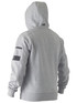 Bisley Workwear Grey Marle Work Fleece Hoodie