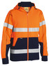 Bisley Workwear Orange/Navy Taped Hi Vis Fleece Hoodie