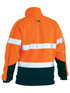 Bisley Workwear Orange/Navy Taped Hi Vis 1/4 Zip Fleece Pullover