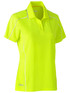 Bisley Workwear Yellow Women's Cool Mesh Polo with Reflective Piping