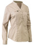 Bisley Workwear Stone Women's Stretch V-Neck Closed Front Shirt